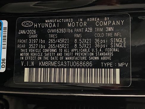 New 2026 Hyundai Palisade Calligraphy AWD/4WD image 38
