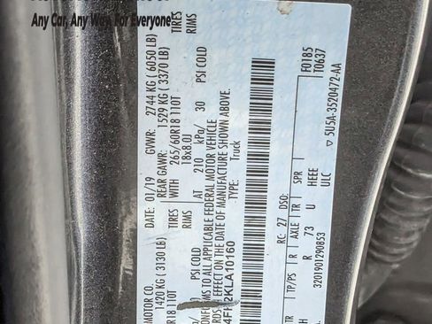 Used 2019 Ford Ranger Lariat w/ Equipment Group 501A Mid image 34