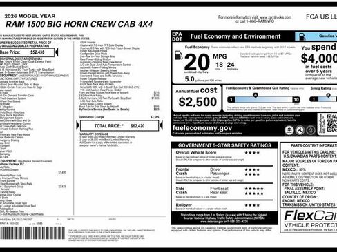 Used 2026 RAM 1500 Big Horn AWD/4WD image 1