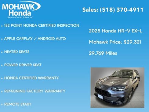 Used 2025 Honda HR-V EX-L image 16