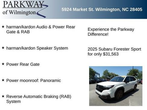 Certified 2025 Subaru Forester Sport w/ Popular Package #2 AWD/4WD image 6