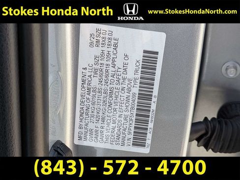 Certified 2026 Honda Ridgeline RTL image 7