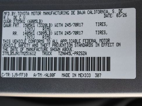 New 2026 Toyota Tacoma SR5 AWD/4WD image 15