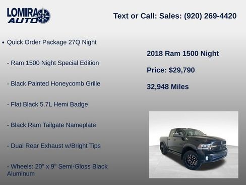 Used 2018 RAM 1500 Sport AWD/4WD image 8
