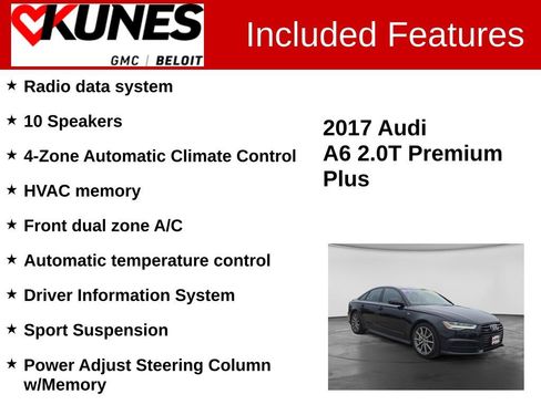Used 2017 Audi A6 2.0T Premium Plus w/ Premium Plus Package AWD/4WD image 3