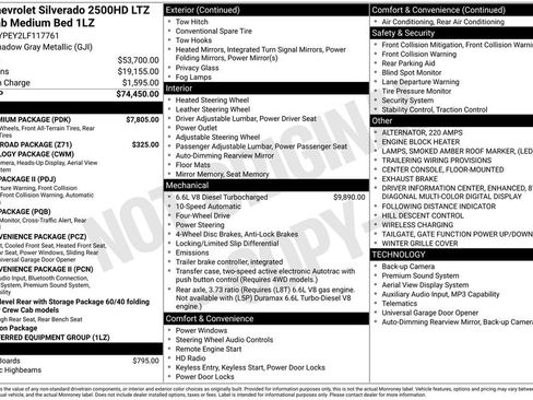 Used 2020 Chevrolet Silverado 2500 LTZ w/ LTZ Premium Package AWD/4WD image 10