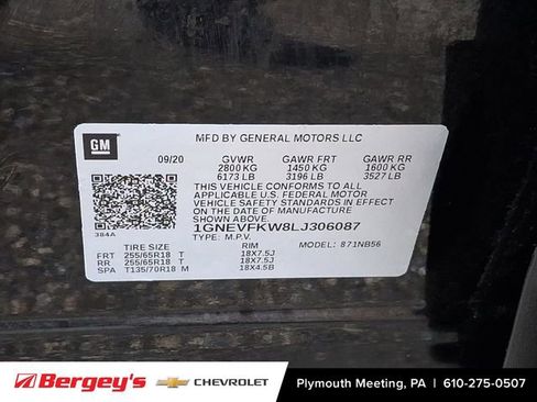 Certified 2020 Chevrolet Traverse LS image 29