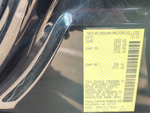 Used 2015 Nissan Altima 2.5 S w/ Power Driver Seat Package FWD image 18