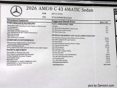 New 2026 Mercedes-Benz C 43 AMG C 43 AMG image 29
