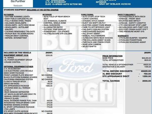 Used 2019 Ford F150 XL w/ Equipment Group 101A Mid AWD/4WD image 2