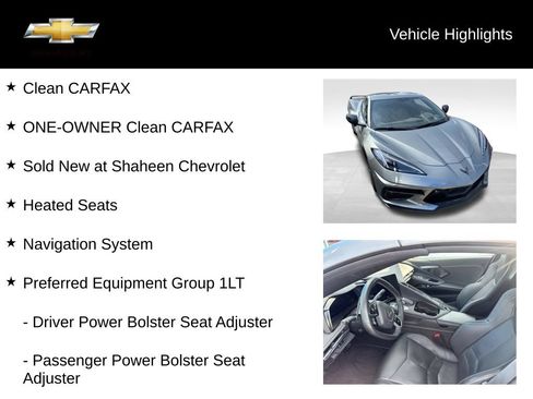 Used 2023 Chevrolet Corvette Stingray Preferred Cpe w/ Z51 Performance Package RWD image 9