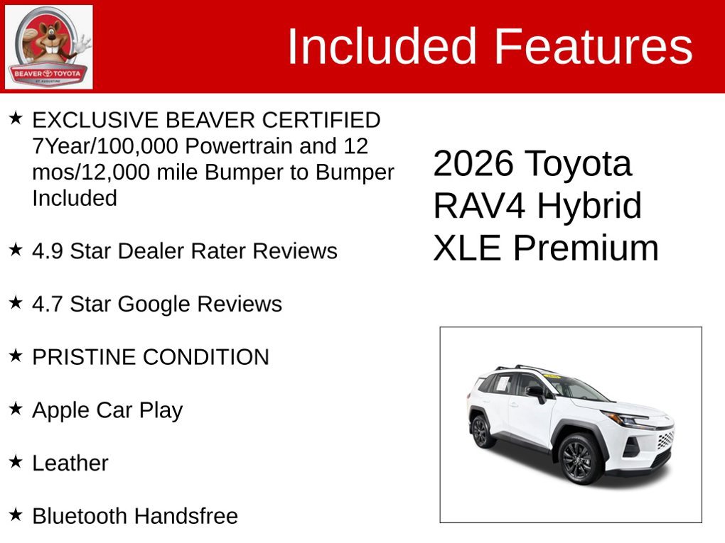 Used 2026 Toyota RAV4 XLE Premium w/ Weather Package FWD image 4