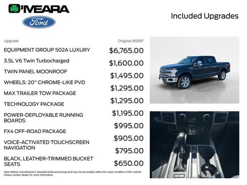 Used 2020 Ford F150 Lariat w/ Equipment Group 502A Luxury AWD/4WD image 4