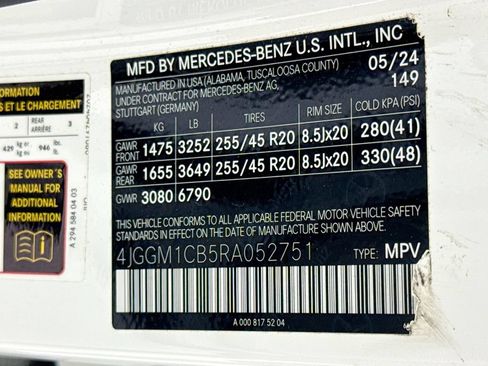 Certified 2024 Mercedes-Benz EQE 350+ 4MATIC SUV image 33