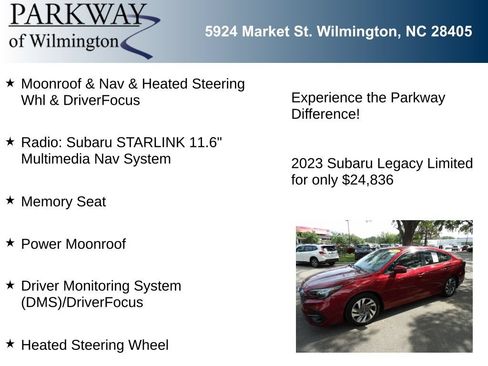 Used 2023 Subaru Legacy Limited AWD/4WD image 6