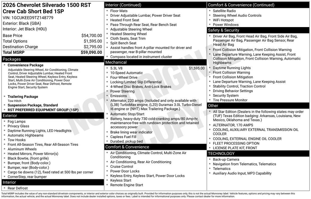Used 2026 Chevrolet Silverado 1500 RST AWD/4WD image 6