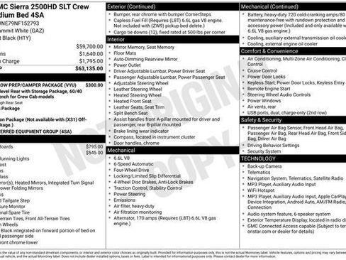 Used 2022 GMC Sierra 2500 SLT w/ Snow Plow Prep/Camper Package AWD/4WD image 3