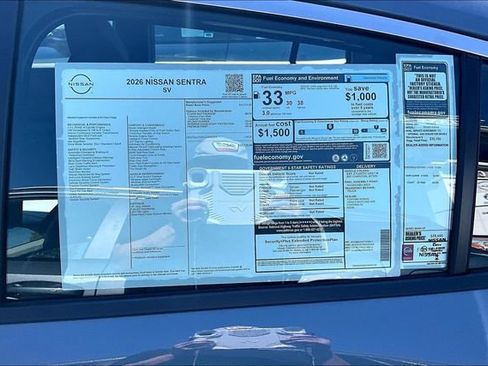 New 2026 Nissan Sentra SV FWD image 12