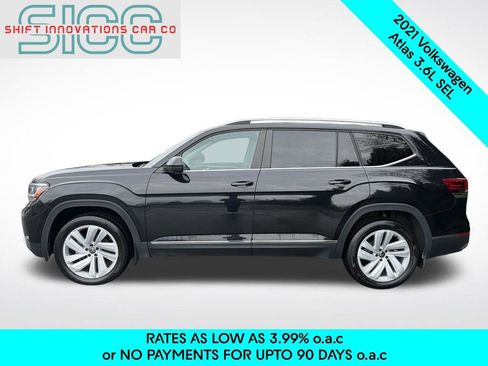 Used 2021 Volkswagen Atlas SEL AWD/4WD image 3