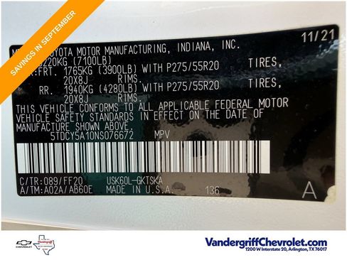 Used 2022 Toyota Sequoia TRD Sport RWD image 29