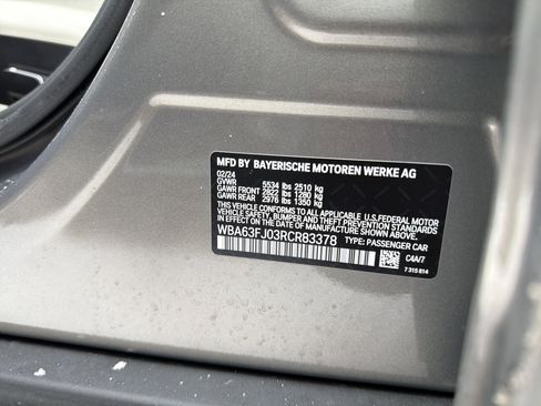 Used 2024 BMW 540i xDrive 540i xDrive w/ Premium Package image 24