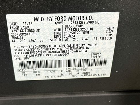 Used 2016 Ford Explorer Limited w/ Equipment Group 301A FWD image 12
