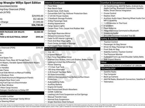 Used 2022 Jeep Wrangler Sport image 38