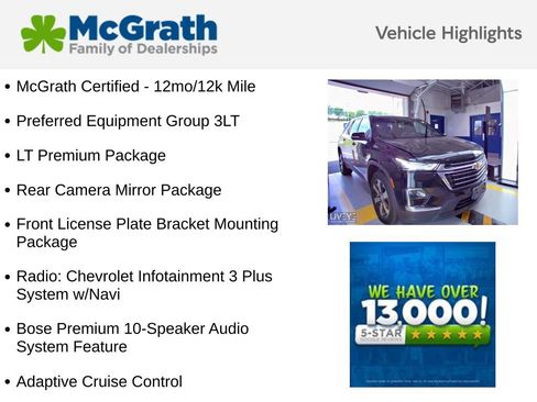 Used 2023 Chevrolet Traverse LT w/ LT Premium Package AWD/4WD image 6