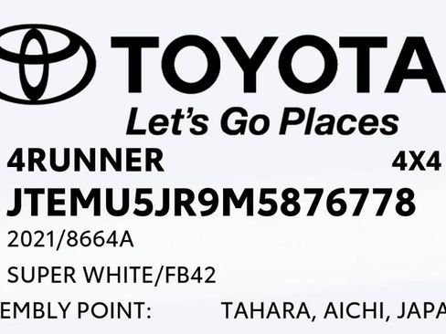 Used 2021 Toyota 4Runner SR5 AWD/4WD image 91