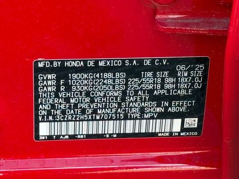 Certified 2026 Honda HR-V Sport image 32