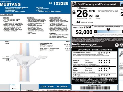 Used 2025 Ford Mustang Premium image 4