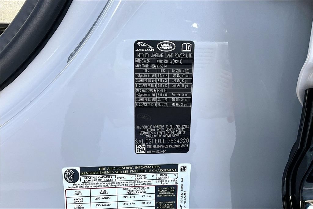 New 2026 Land Rover Defender 130 X-Dynamic SE AWD/4WD image 8