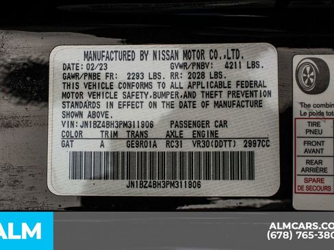 Used 2023 Nissan Z Performance w/ Floor Mat Package (L93) image 37