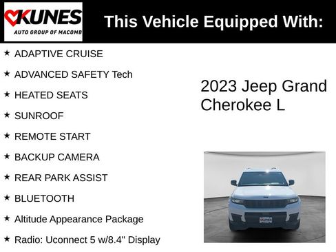 Used 2023 Jeep Grand Cherokee L Laredo AWD/4WD image 3