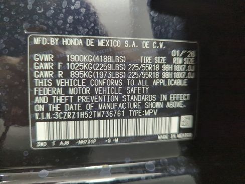 Certified 2026 Honda HR-V Sport image 25