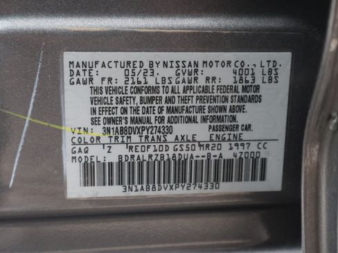 Used 2023 Nissan Sentra SR w/ Electronics Package FWD image 39