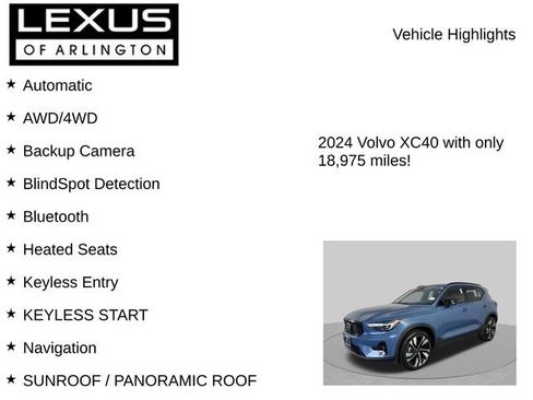 Used 2024 Volvo XC40 B5 Plus w/ Protection Package Premier AWD/4WD image 8