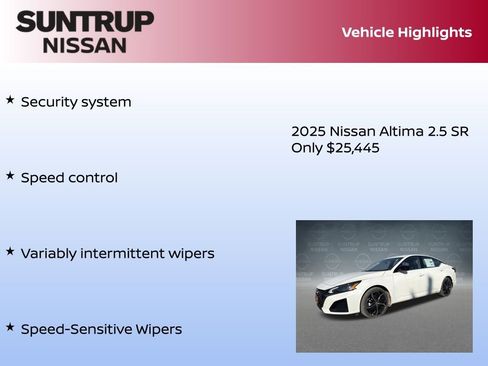 New 2025 Nissan Altima 2.5 SR image 30