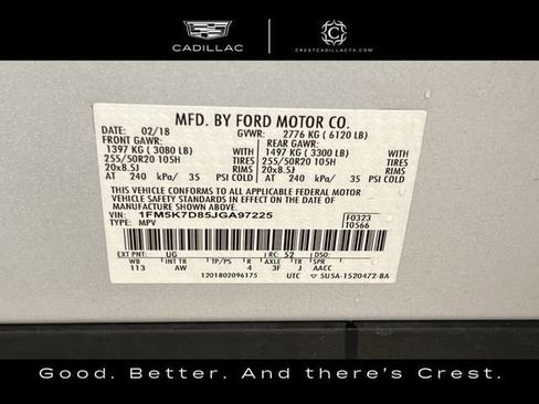 Used 2018 Ford Explorer XLT w/ Equipment Group 202A image 30