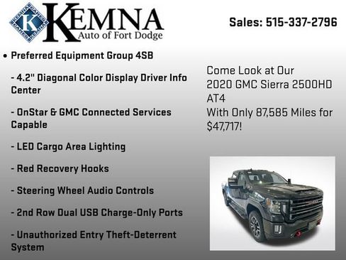 Used 2020 GMC Sierra 2500 AT4 w/ AT4 Premium Package image 31