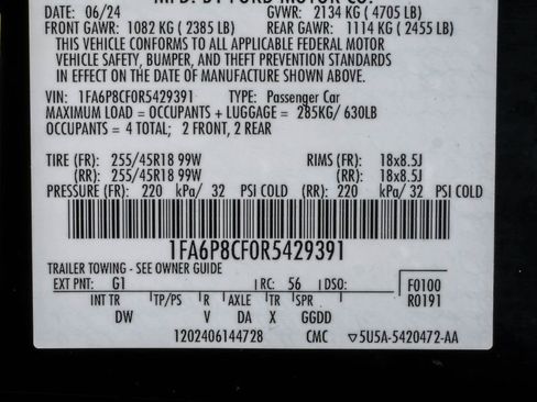 Used 2024 Ford Mustang GT RWD image 46