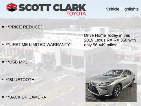 Used 2019 Lexus RX 350 350 w/ Navigation Package image 12