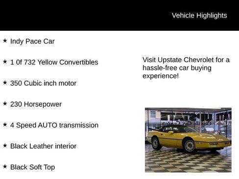 Used 1986 Chevrolet Corvette Convertible image 9