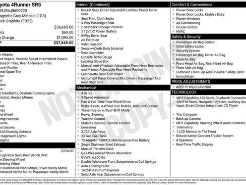 Used 2018 Toyota 4Runner SR5 image 5