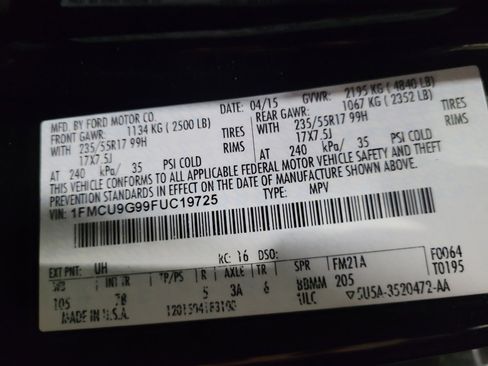 Used 2015 Ford Escape SE w/ Equipment Group 201A AWD/4WD image 33
