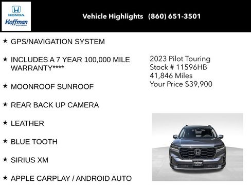 Used 2023 Honda Pilot Touring image 8