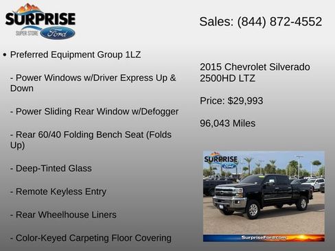 Used 2015 Chevrolet Silverado 2500 LTZ AWD/4WD image 6