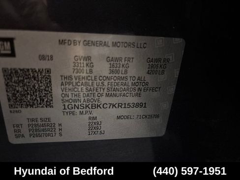 Used 2019 Chevrolet Tahoe LT w/ Luxury Package AWD/4WD image 16