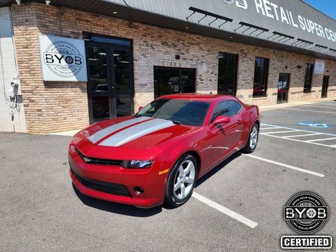 Used 2015 Chevrolet Camaro LT w/ Silver Rally Stripe Package RWD image 1
