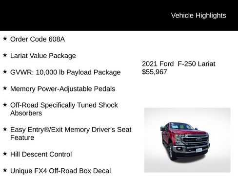 Used 2021 Ford F250 Lariat w/ Chrome Package image 6